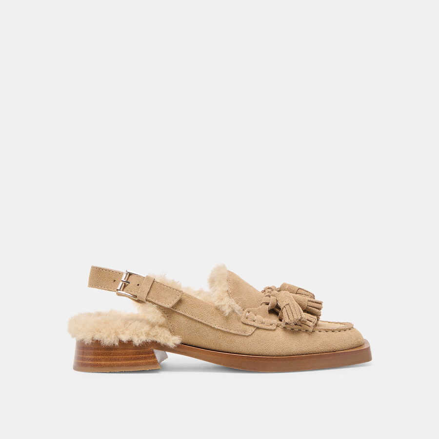 hamlit plüsch-loafer dunkeltaupe wildleder