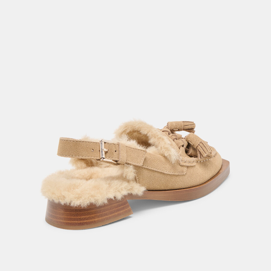 hamlit plüsch-loafer dunkeltaupe wildleder