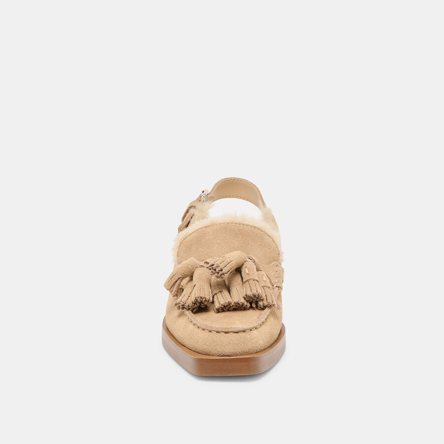 hamlit plüsch-loafer dunkeltaupe wildleder