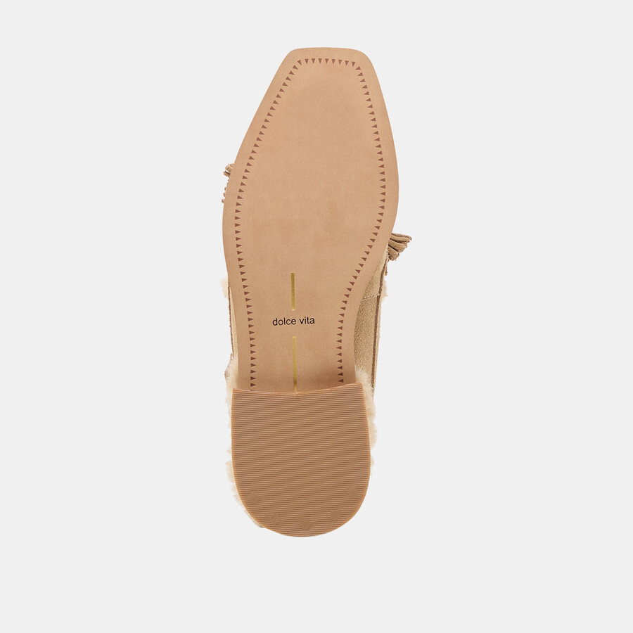 hamlit plüsch-loafer dunkeltaupe wildleder