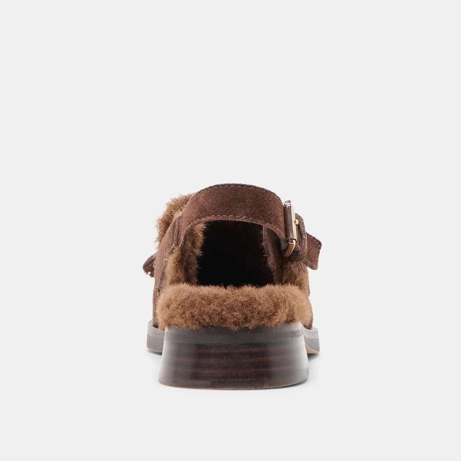 hamlit plüsch-loafer dunkelbraunes wildleder