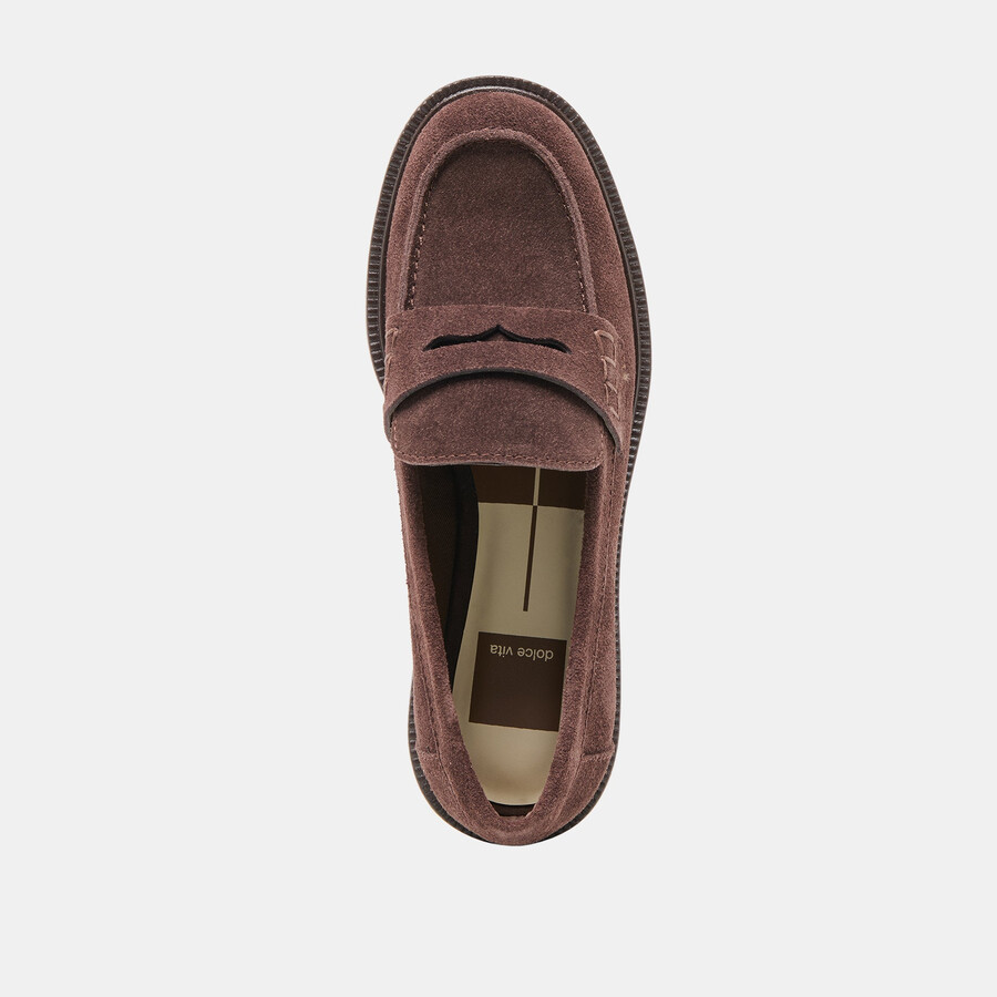 tiggy loafer mahagoni-wildleder