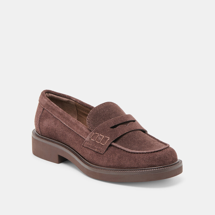 tiggy loafer mahagoni-wildleder