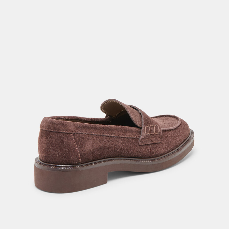 tiggy loafer mahagoni-wildleder
