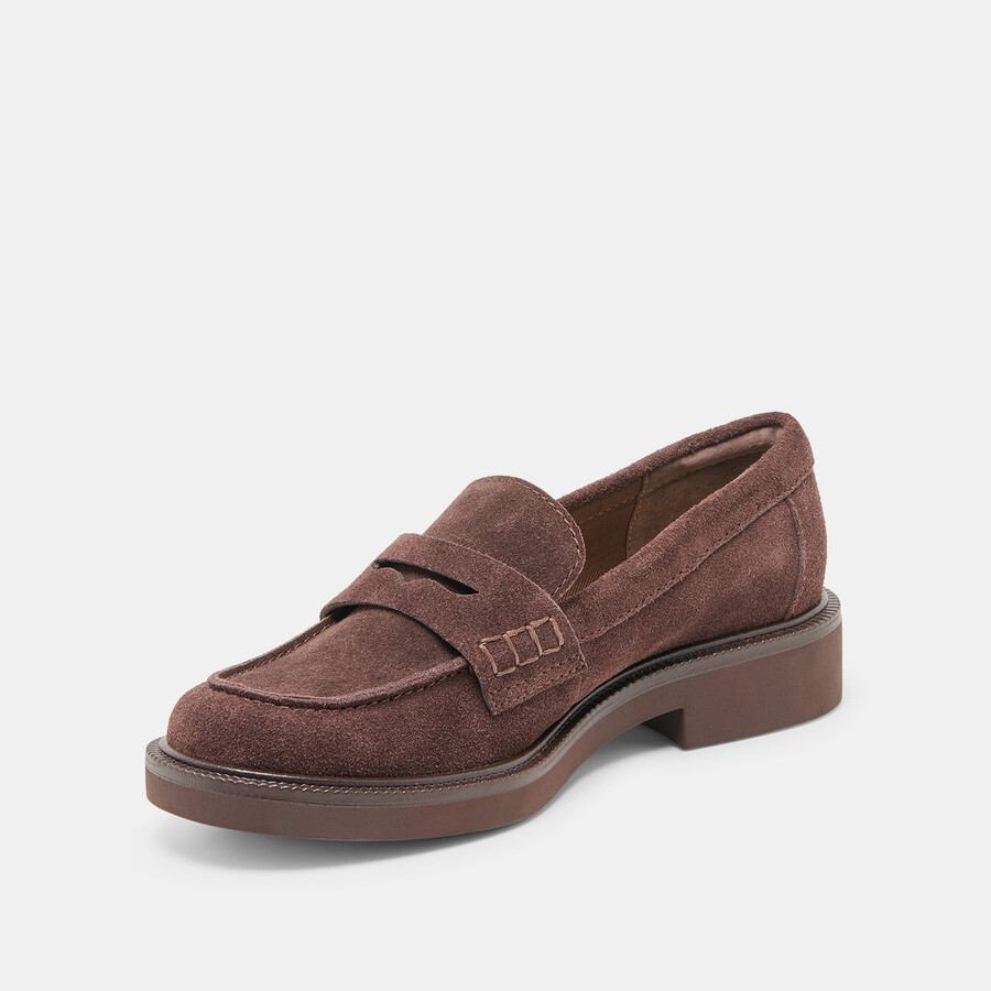 tiggy loafer mahagoni-wildleder