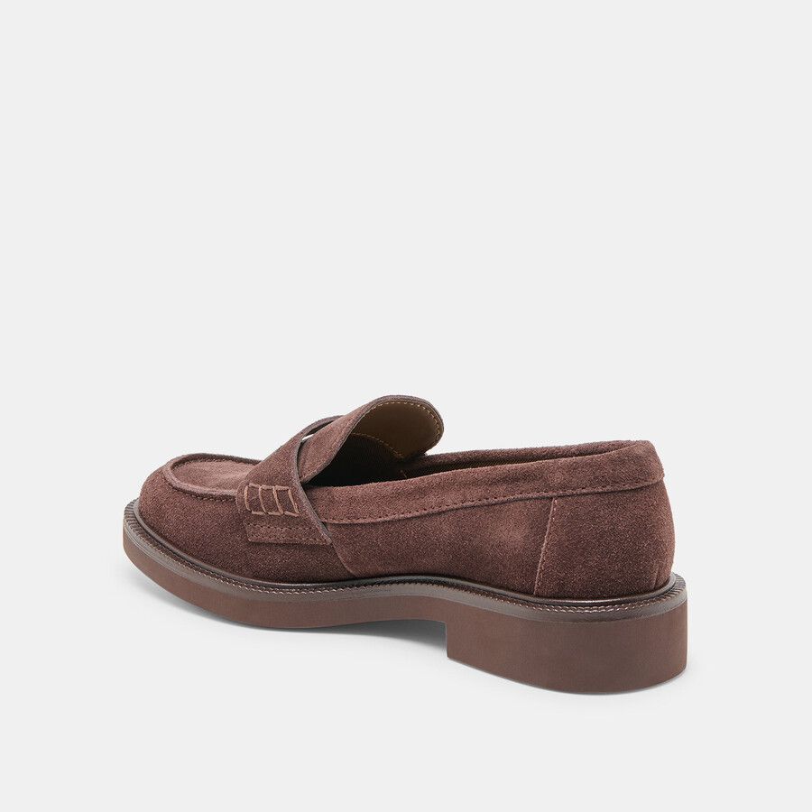 tiggy loafer mahagoni-wildleder