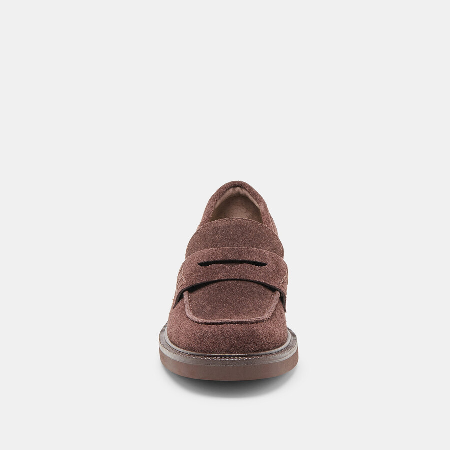 tiggy loafer mahagoni-wildleder