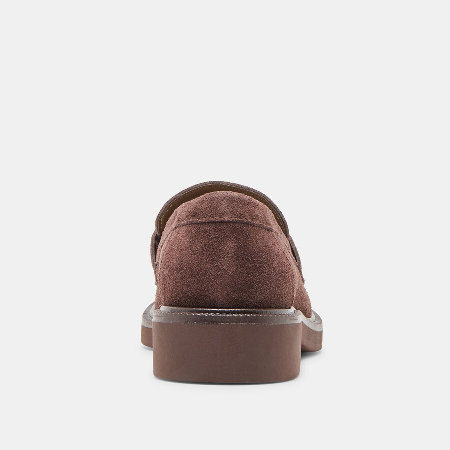 tiggy loafer mahagoni-wildleder