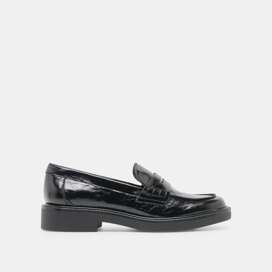tiggy loafers midnight crinkle lackleder