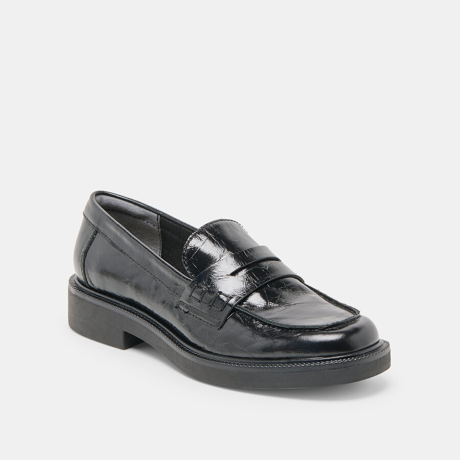 tiggy loafers midnight crinkle lackleder