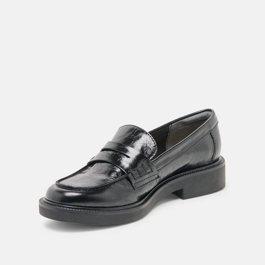 tiggy loafers midnight crinkle lackleder