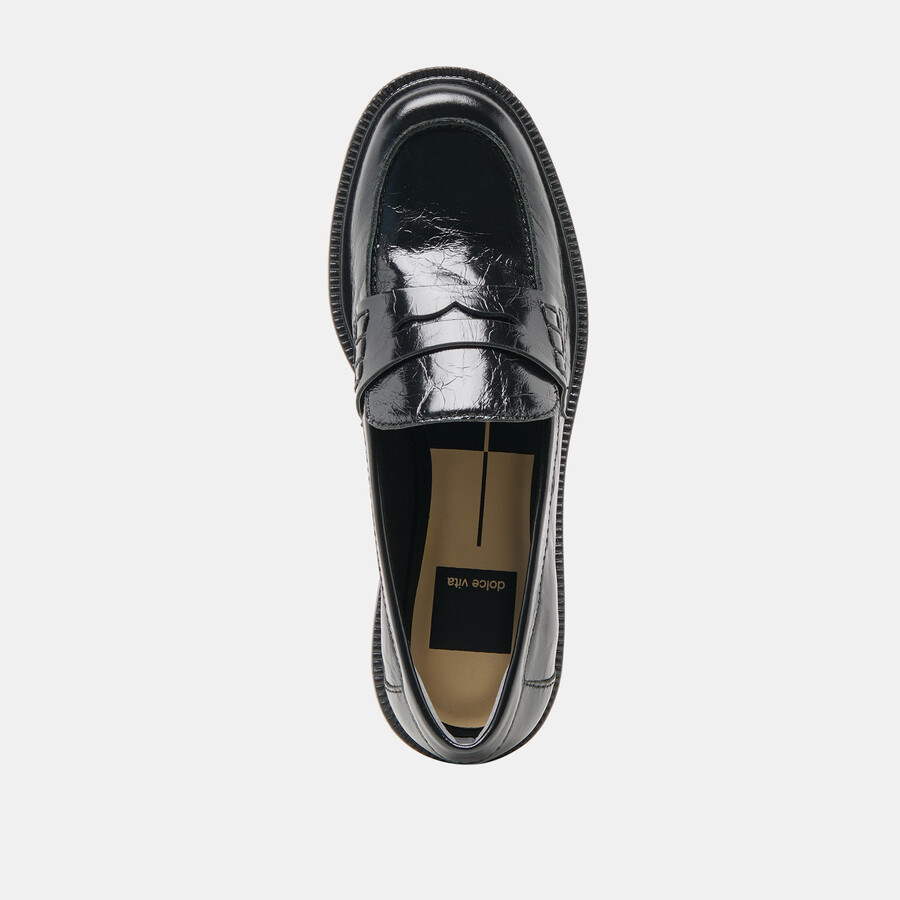 tiggy loafers midnight crinkle lackleder