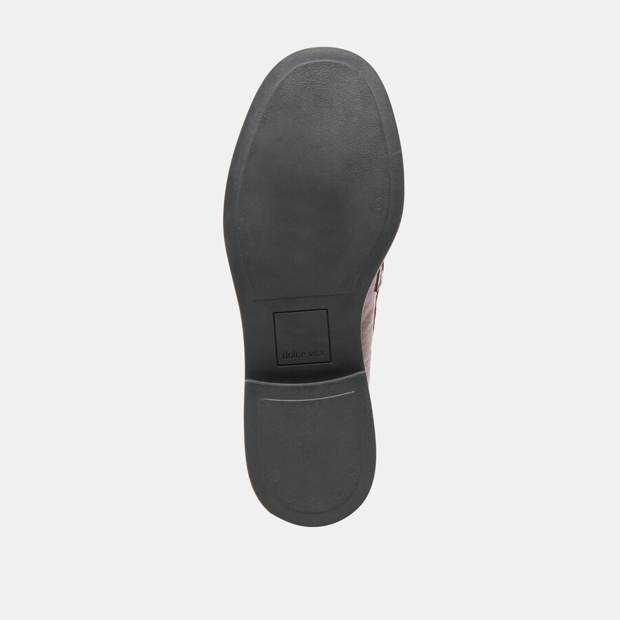 tiggy loafers oxblood crinkle lackleder