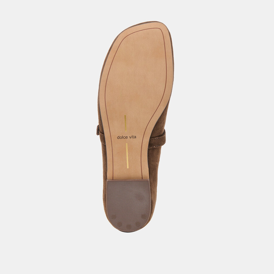 alizza ballerinas aus dunkelbraunem wildleder