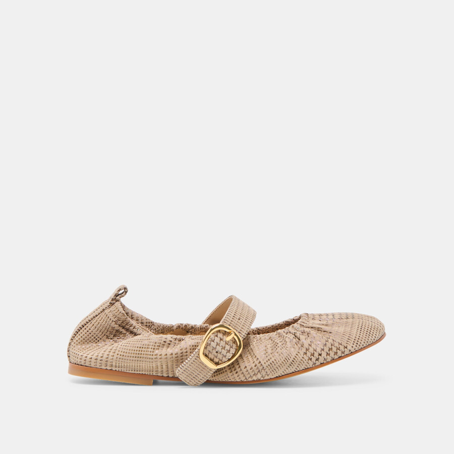 caely ballerinas aus wildleder mit fischgrätmuster