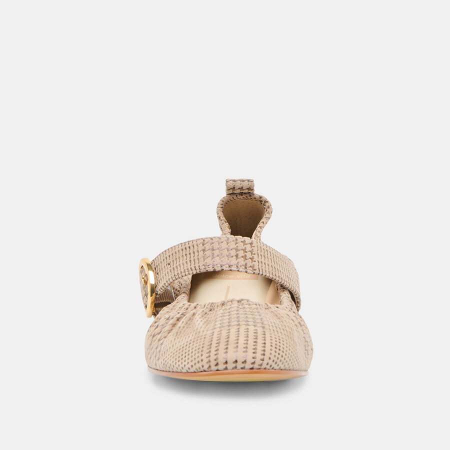 caely ballerinas aus wildleder mit fischgrätmuster