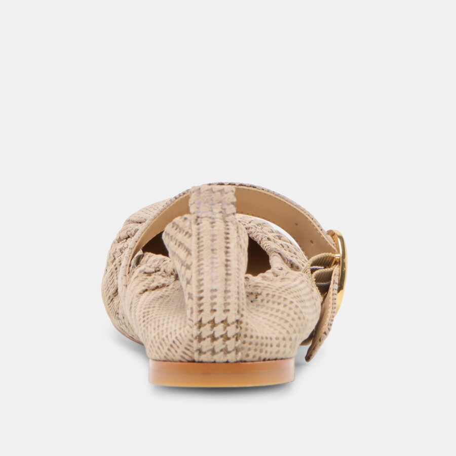caely ballerinas aus wildleder mit fischgrätmuster