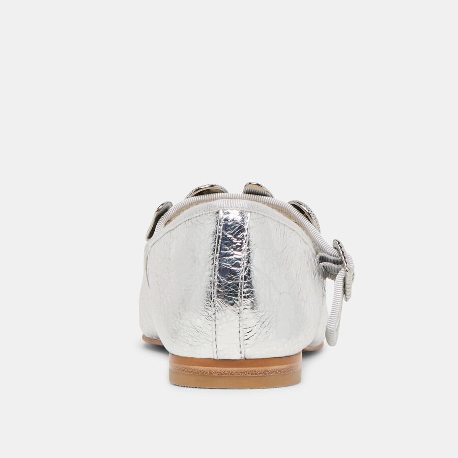 relan ballerinas silberfarben vintage-leder
