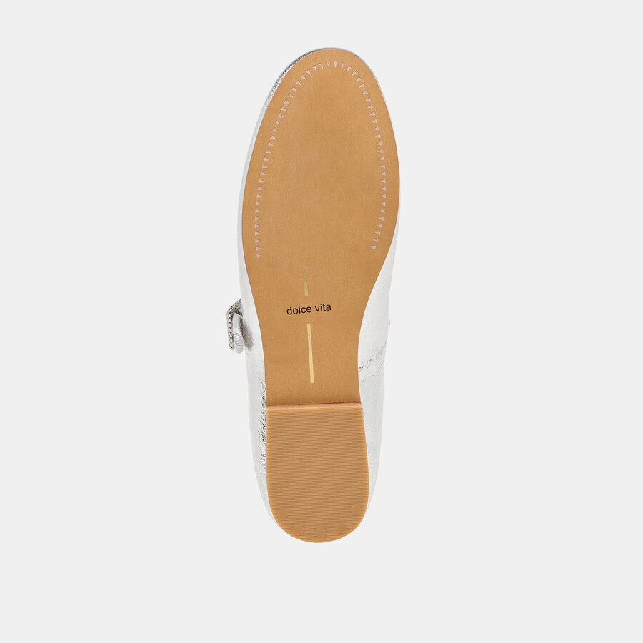 relan ballerinas silberfarben vintage-leder