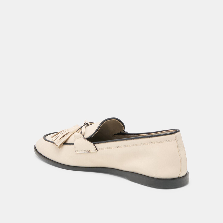 loklan loafer elfenbeinleder