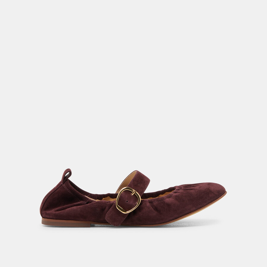 caely ballerinas aus maulbeer-wildleder