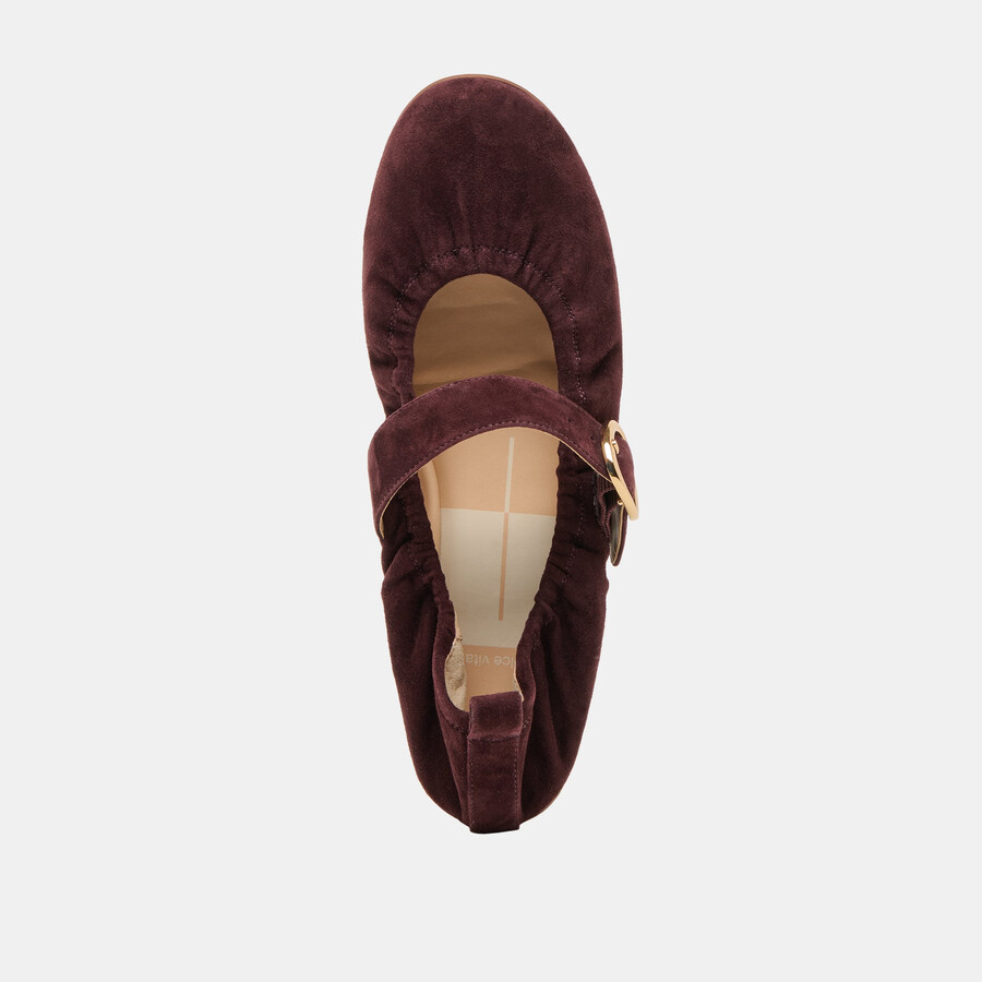 caely ballerinas aus maulbeer-wildleder