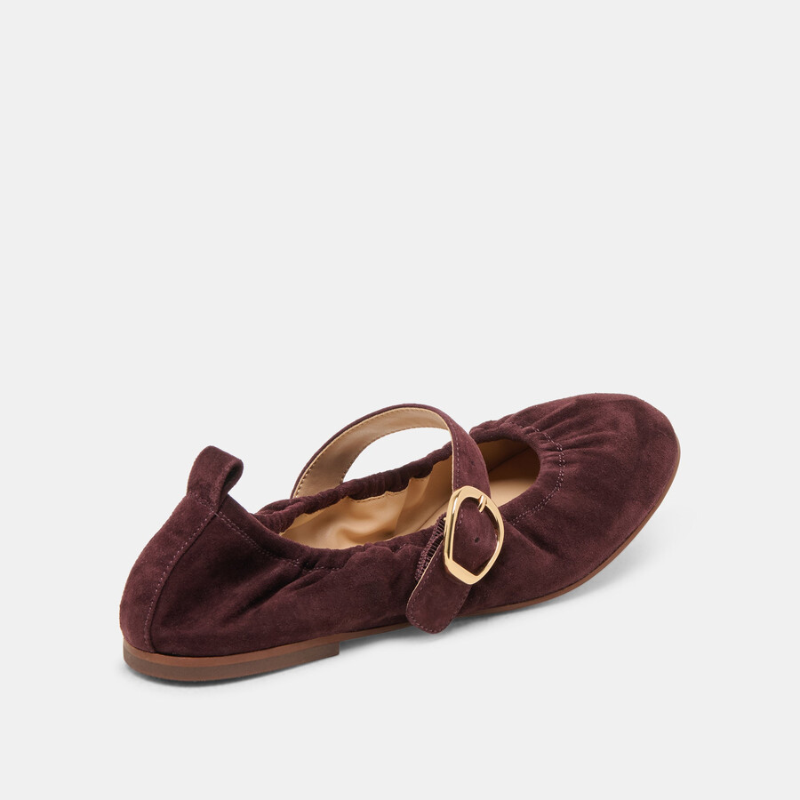caely ballerinas aus maulbeer-wildleder