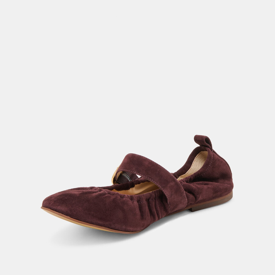caely ballerinas aus maulbeer-wildleder