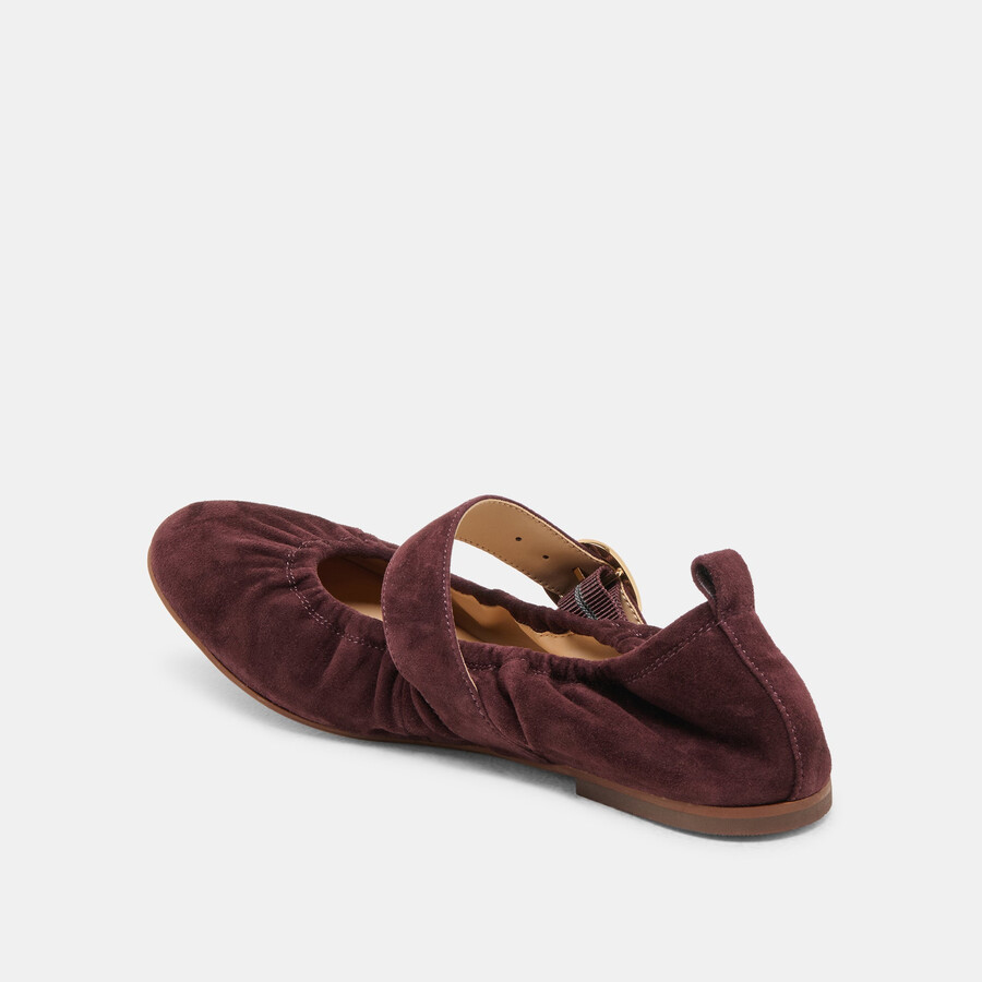 caely ballerinas aus maulbeer-wildleder