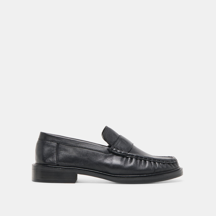 bodi loafer aus schwarzem leder
