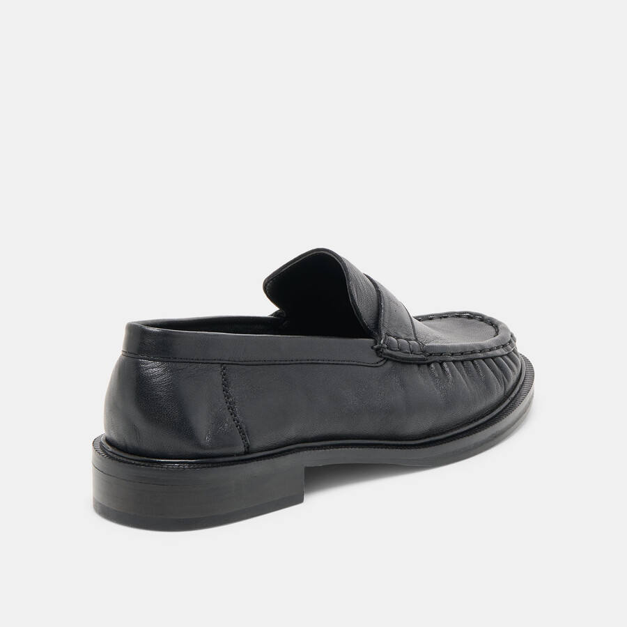 bodi loafer aus schwarzem leder