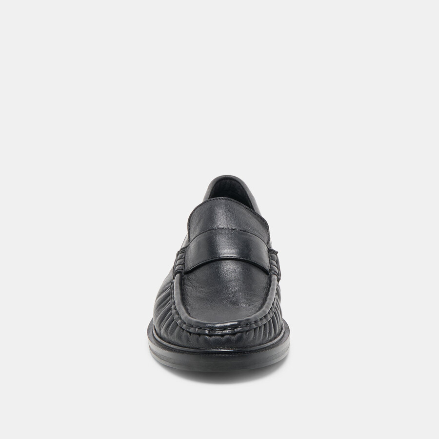 bodi loafer aus schwarzem leder