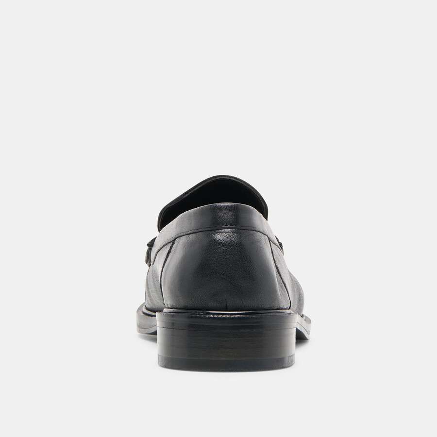 bodi loafer aus schwarzem leder