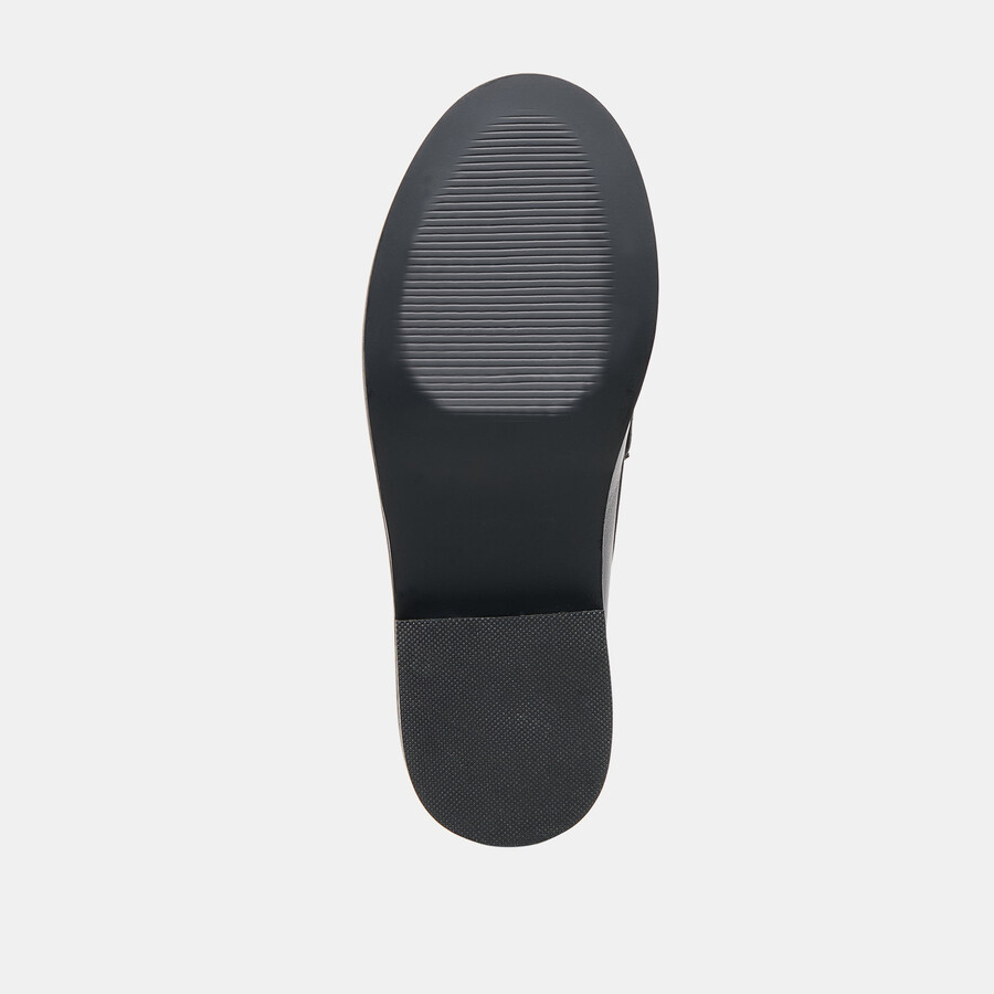 bodi loafer aus schwarzem leder