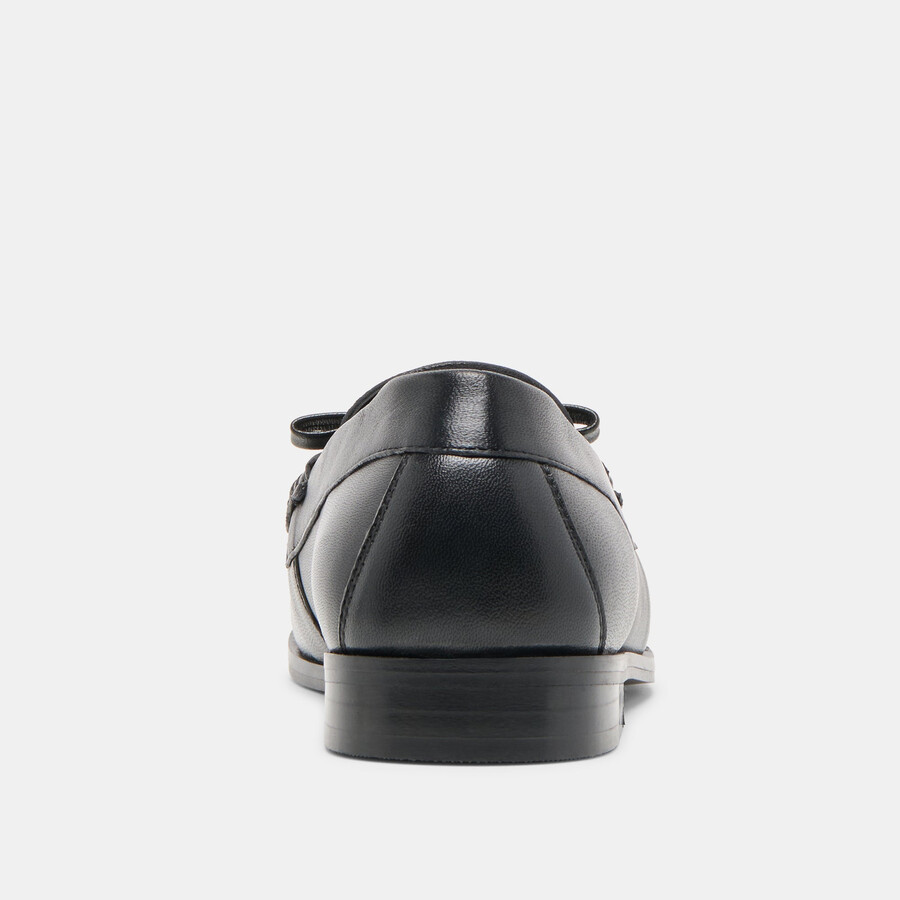 barney loafer aus schwarzem leder