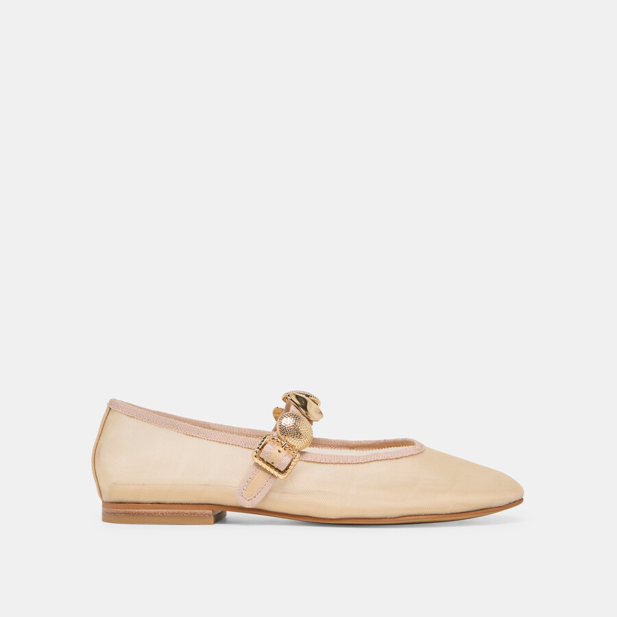 relan mesh ballerinas french vanilla mesh