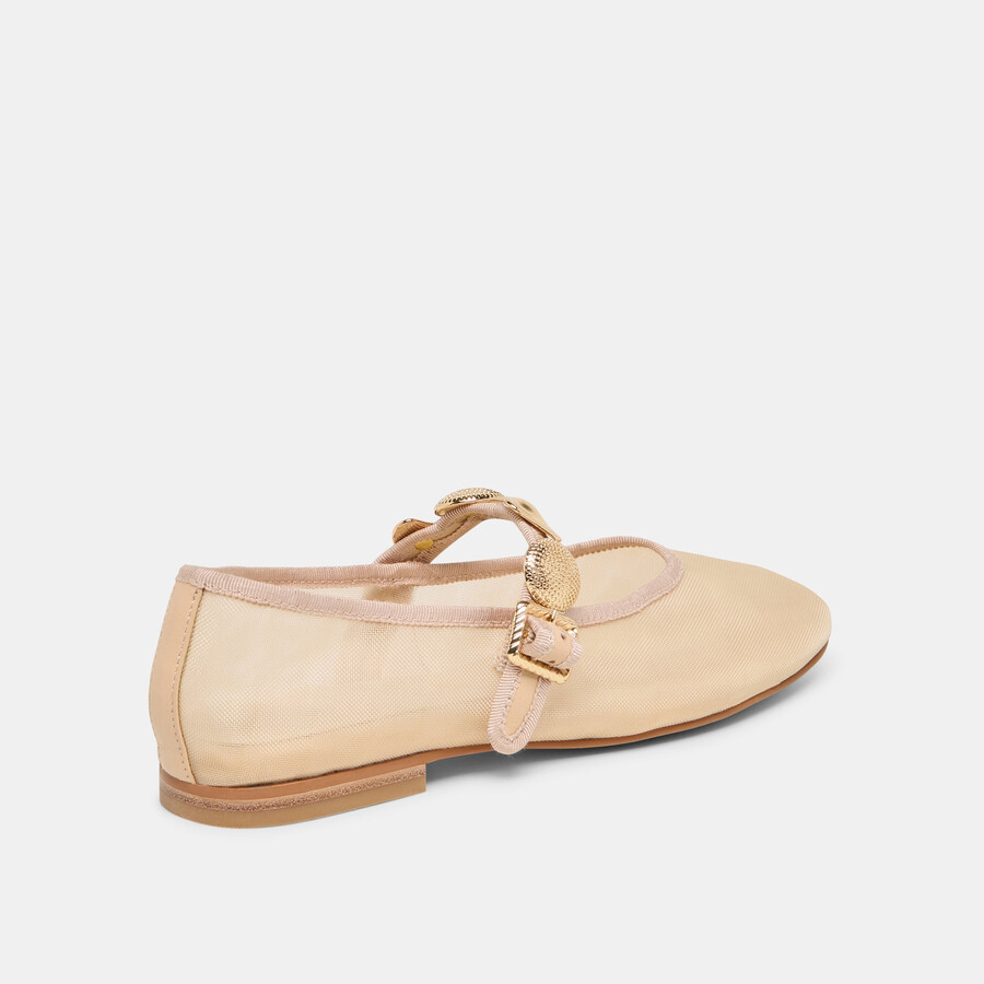relan mesh ballerinas french vanilla mesh