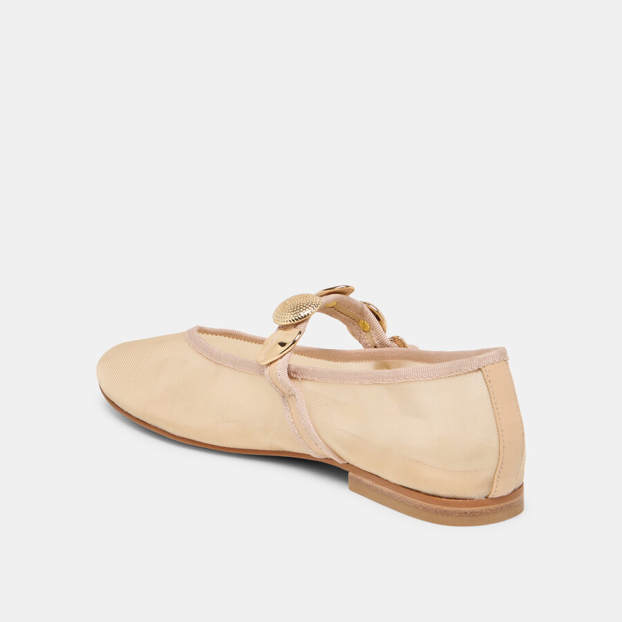 relan mesh ballerinas french vanilla mesh