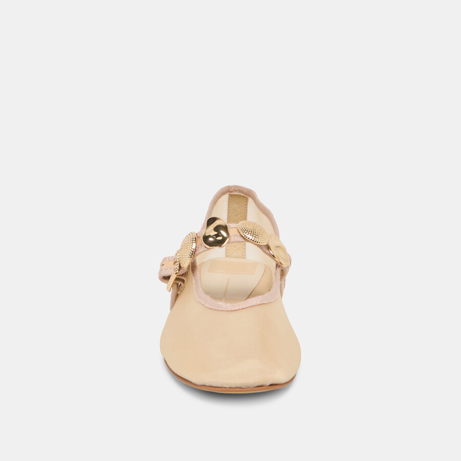 relan mesh ballerinas french vanilla mesh