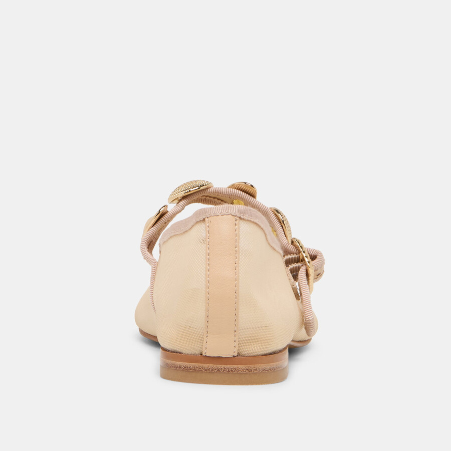 relan mesh ballerinas french vanilla mesh