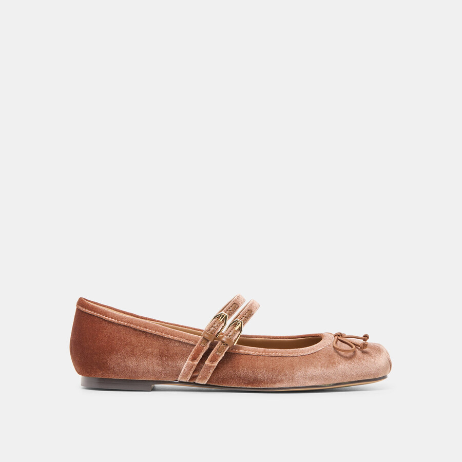 gibsen ballerinas dunkelrosa samt