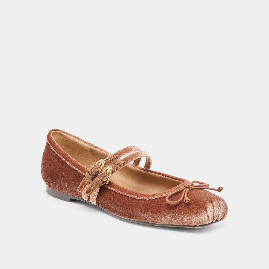 gibsen ballerinas dunkelrosa samt