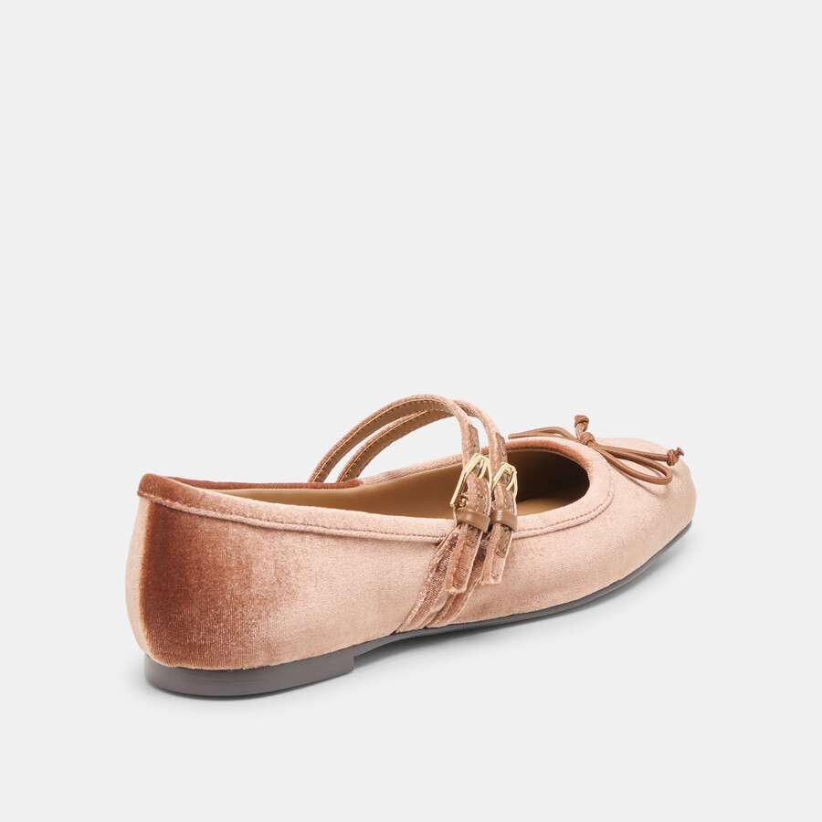 gibsen ballerinas dunkelrosa samt