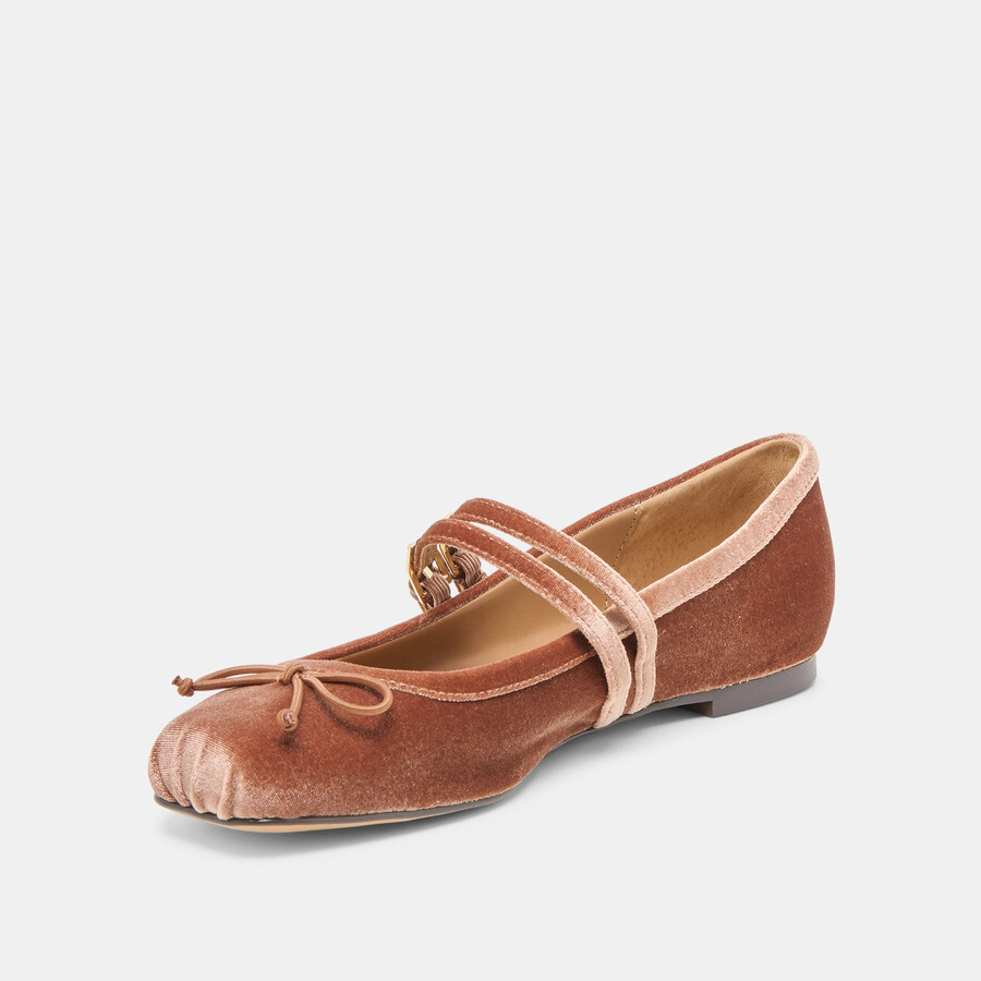 gibsen ballerinas dunkelrosa samt