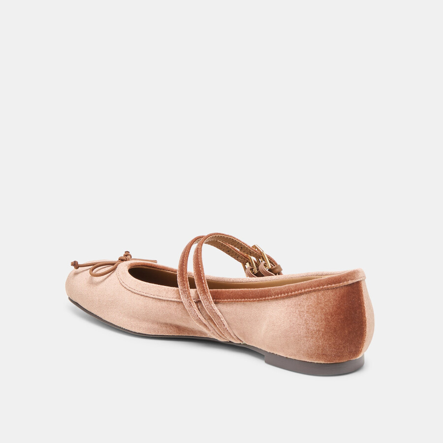 gibsen ballerinas dunkelrosa samt