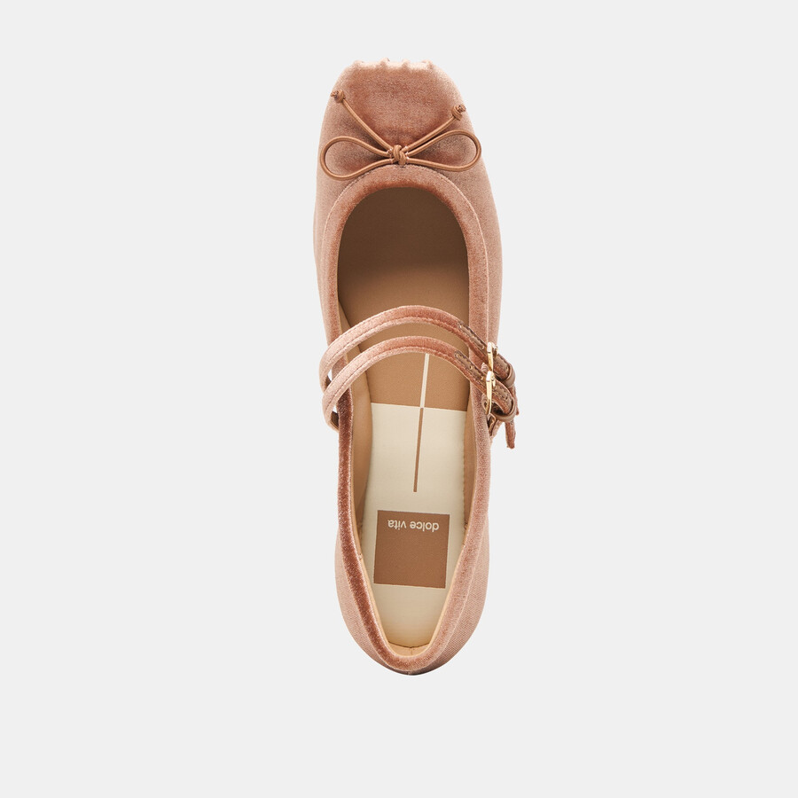 gibsen ballerinas dunkelrosa samt