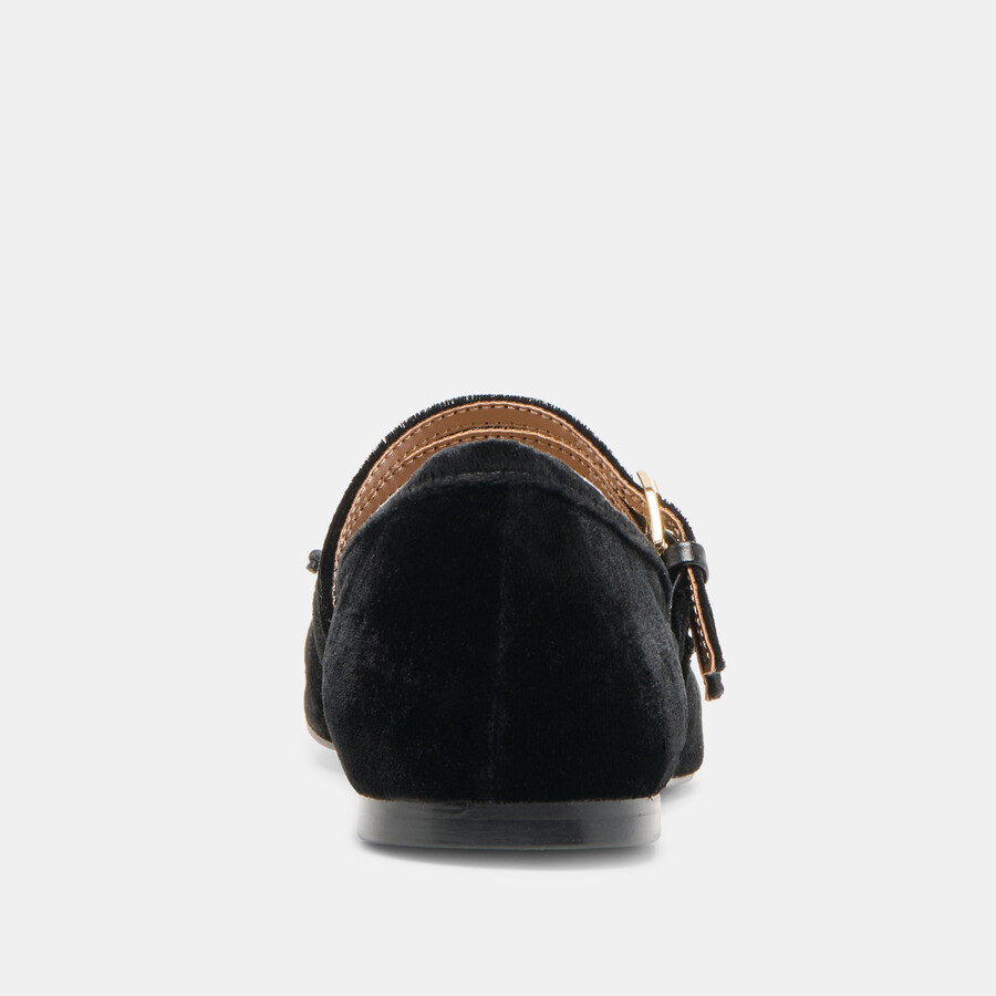 gibsen ballerinas aus schwarzem samt