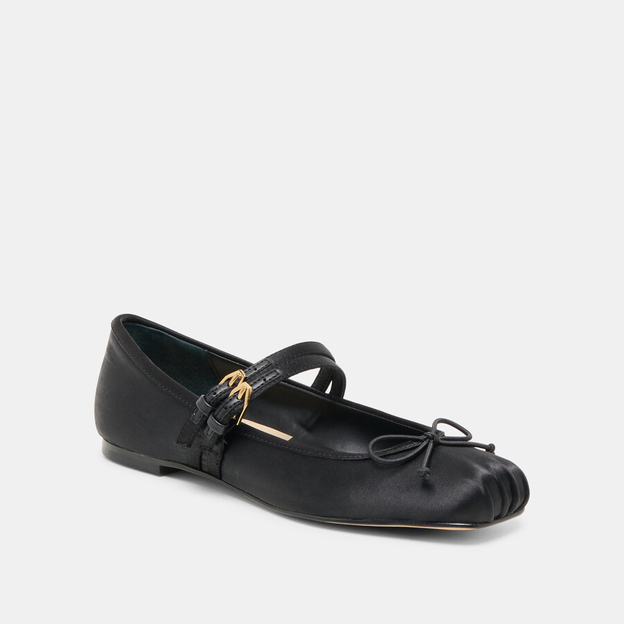 gibsen ballerinas onyx satin