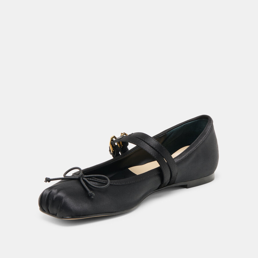 gibsen ballerinas onyx satin