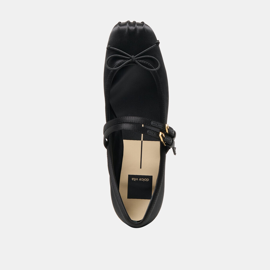gibsen ballerinas onyx satin